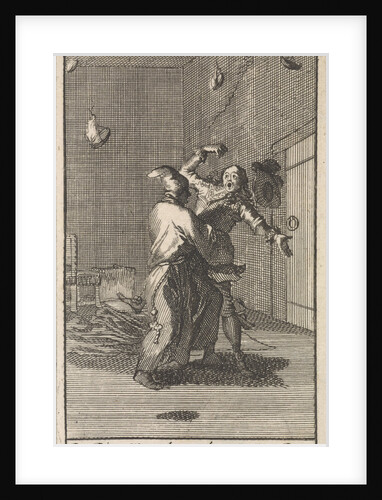 Don Diego struggles with the spirit of Don Leander by Jan Claesz ten Hoorn