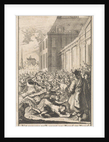 Protest of the population against Cardinal Mazarin by Boudewijn van der Aa