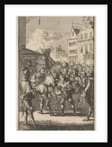 Louis II de Bourbon, Prince of Conde, is welcomed after his release by the Parisians, 1651 by Boudewijn van der Aa
