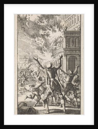Fire in the Escorial, The Royal Site of San Lorenzo de El Escorial by Anonymous