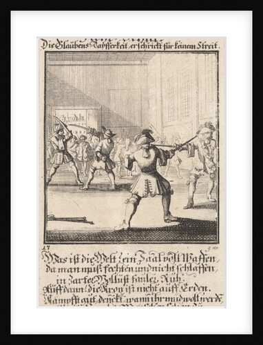 Fencing school by Anonymous