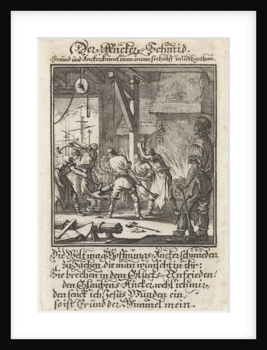 Anchor blacksmith, someone who made ship anchors or wall anchors by Anonymous