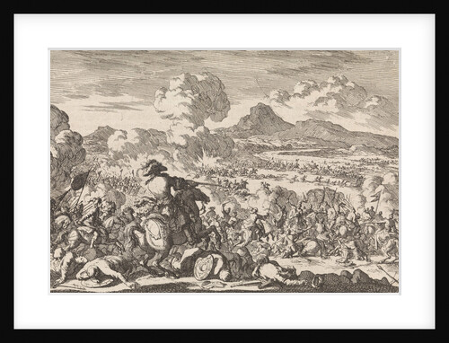 Victory of Prince Eugene against the Turks on the Tisza by Pieter van der Aa I