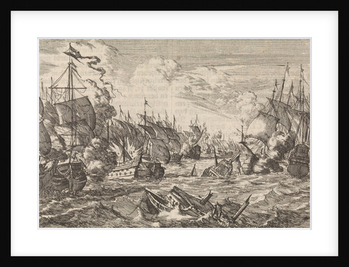 Battle of Solebay, 1672 by Pieter van der Aa I