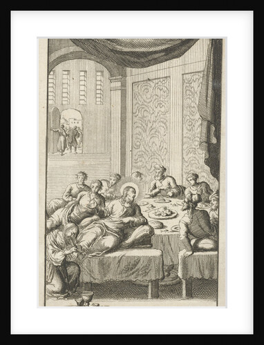 Christ anointed by a sinful woman by Jan Luyken