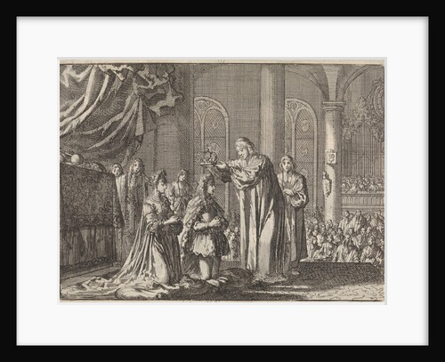 Coronation of William III and Mary II Stuart by the Archbishop of Canterbury by Pieter van der Aa I
