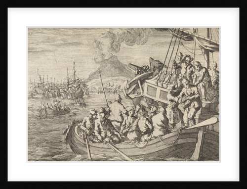 Hungarian Reformed preachers are freed by Michiel de Ruyter near Naples by Pieter van der Aa I