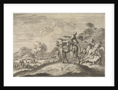 Marshal Turenne falls dead from his horse by Pieter van der Aa I