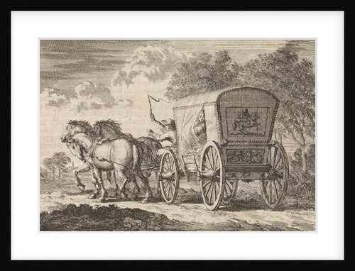 Catherine of Orliens abducted in The Hague by Johan Diederik de Mortaigne and taken by carriage to Kuilenburg (Culemborg) by Pieter van der Aa I