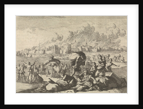 Aachen burns while residents flee by Anonymous