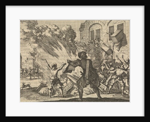 Tollbooth in Lyon is plundered as a result of increased excise duties by Pieter van der Aa I