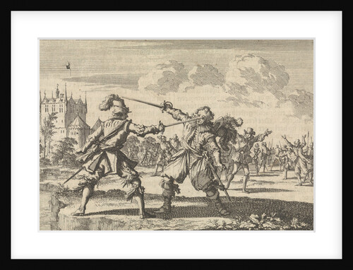 Rudolf Christian, Count of East Frisia slain in a quarrel with a wound to his eye, 1628 by Pieter van der Aa I