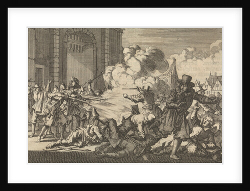 Riots in Rotterdam, following the capture of an Arminian preacher, 1621 by Anonymous