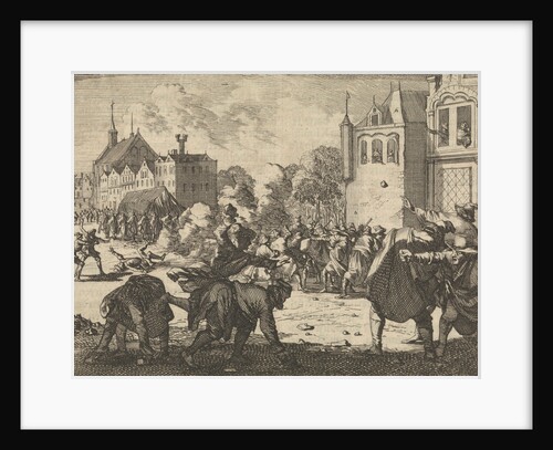 Riots in Lublin during the funeral of a non-Catholic, 1632 by Pieter van der Aa I