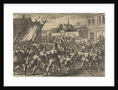 Fight of boys in the Chamb in the Paltz, Germany, depicting the Count of Tilly and Gustavus Adolphus, 1632 by Pieter van der Aa I