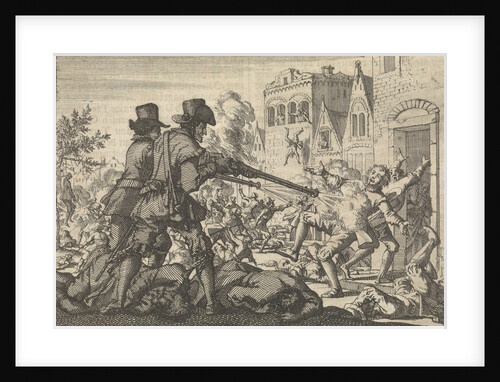 Murder of reformed people at Tirano, 1620 by Pieter van der Aa I