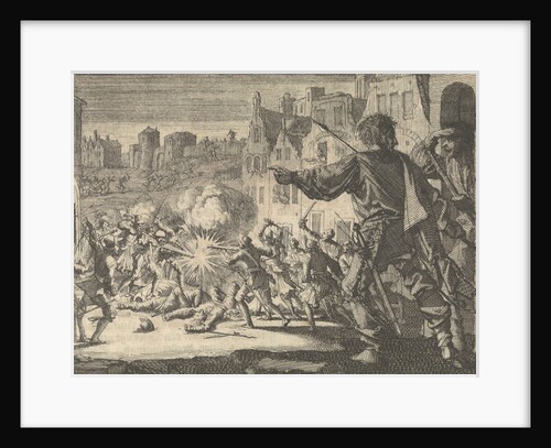 Street fighting in Geneva to defend against an attack by Charles Emmanuel, Duke of Savoy, 1602 by Pieter van der Aa I