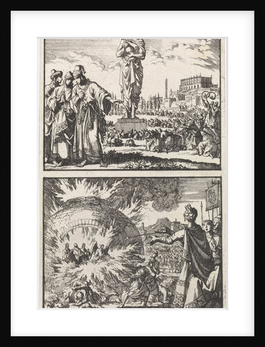 The idol of Nebuchadnezzar, Three young men in the fiery furnace by Andries van Damme