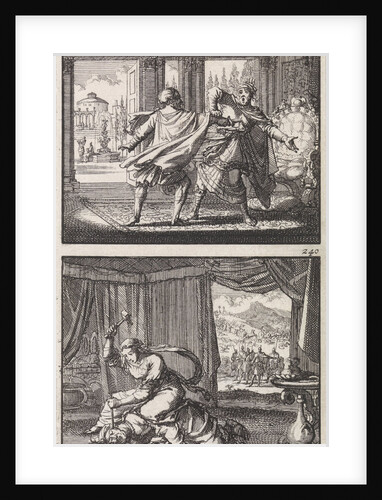 Eglon slain by Ehud, Jael killing Sisera by Andries van Damme