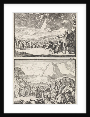 Moses explains the Ten Commandments to the elders on Mount Sinai by Andries van Damme