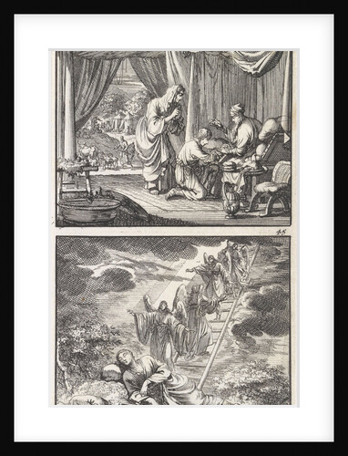 Isaac blesses Jacob, Dream of Jacob by Andries van Damme