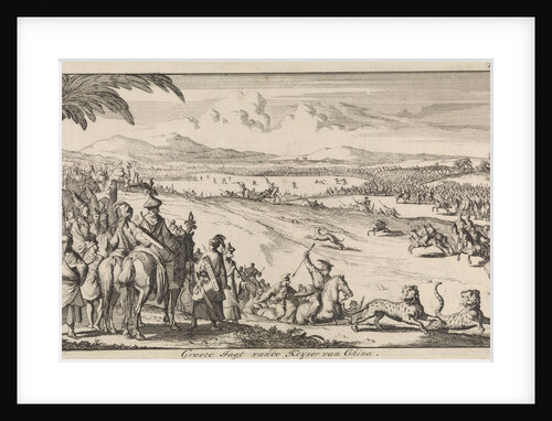 Hunting under the leadership of the Chinese emperor, China by Engelbrecht Boucquet