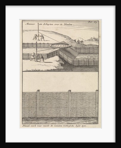 Ship pulled into an upper canal by Engelbrecht Boucquet