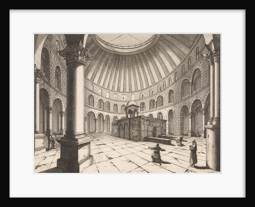 Interior of the Holy Sepulchre in Jerusalem Israel by Jan Luyken