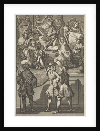 Receipt of Cornelis de Bruyn as a new member of the Bentvueghels, 1674 by Caspar Luyken