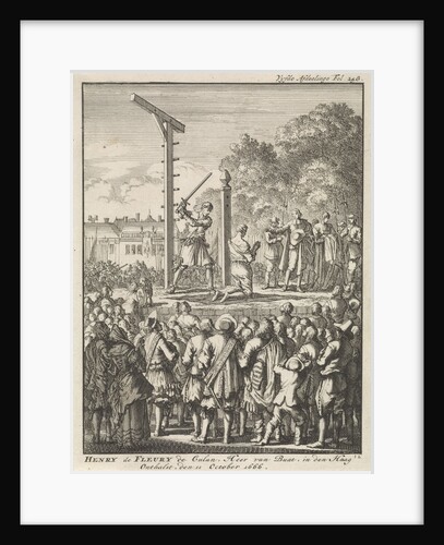 Beheading of Henri de Fleury de Coulan Buat in The Hague, 1666 by Jan Claesz ten Hoorn