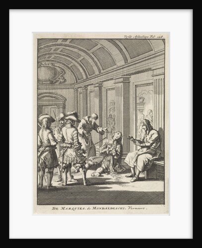 Marquis Giovanni Monaldeschi murdered in the palace of Fontainebleau, 1657 by Jan Claesz ten Hoorn