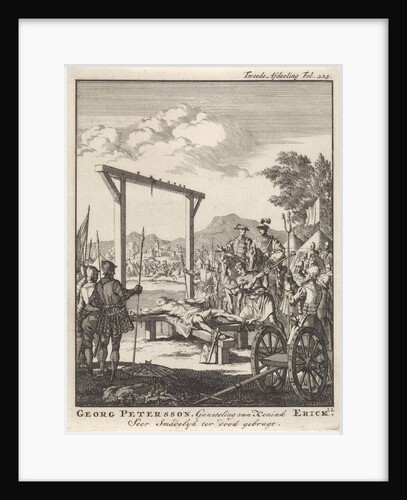 Georg Petersson, favorite of King Erick is broken on the wheel, 1517 by Jan Claesz ten Hoorn