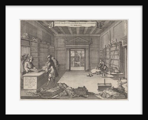 Address Map of Jacob & George Roeters and Company in Amsterdam by Caspar Luyken