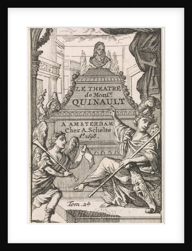 Fame and Minerva point to the tomb of Philippe Quinault by Antoine Schelte