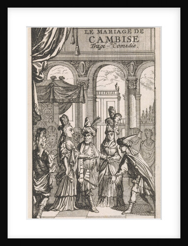 Title page for Le Mariage de Cambise by Anonymous