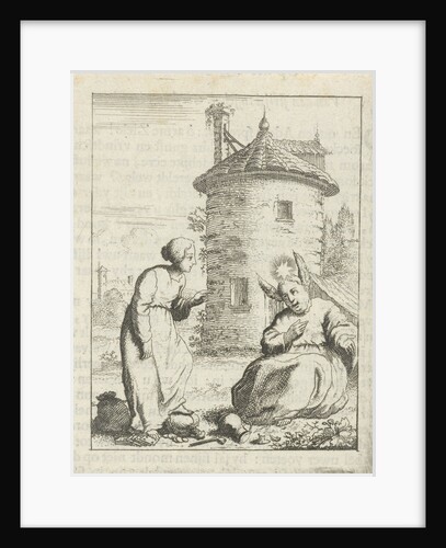 Personified soul speaks against the Flesh by Pieter Arentsz II