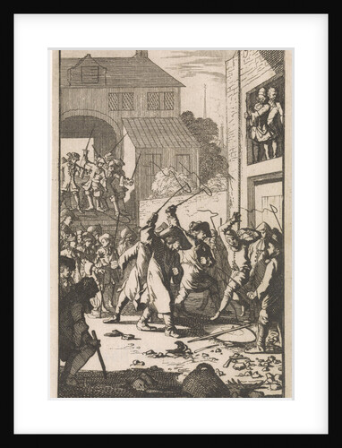 Don Clarazel mistreated by coachmen in an inn near Toulon France by Nathanael Holbeex