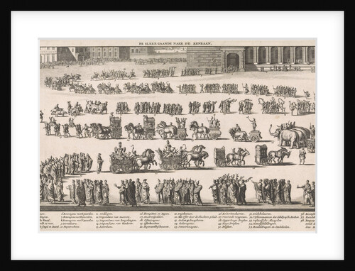 Festive procession towards the Roman amphitheater by Willem van de Water