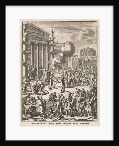 Sacrificial Ceremony before the Temple of Jupiter in Rome, Italy by Willem van de Water