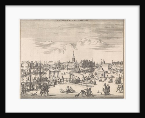 View from the Point on the harbor of Middelburg by Abraham van Someren