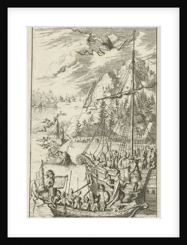 Meeting between the ships of Radirobanes and Meleander by Jan Claesz ten Hoorn