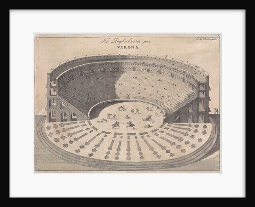 Amphitheater in Verona, Italy by Jan Claesz ten Hoorn