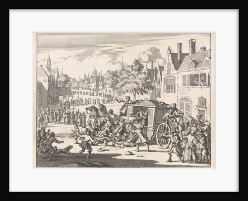 Riot during a procession in a suburb of Paris by Jan Claesz ten Hoorn