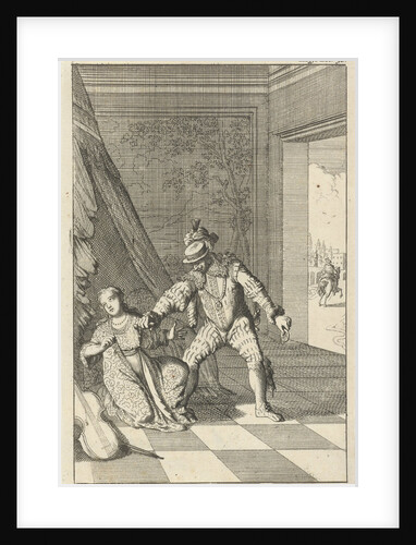 Marchioness of the Barbarians stabbed to death by her husband by Willem Broedelet