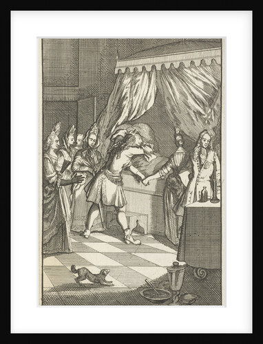 Mirandor's brother at the bedside of Rosamire by Pieter van Rijschooten