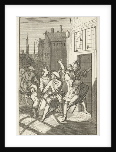 Rosamire kidnapped by Clitander by Pieter van Rijschooten