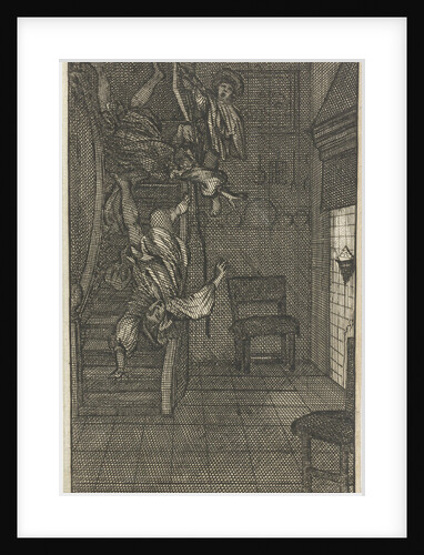 Mirandor's mistress, the Marquise, discovers her lover by Pieter van Rijschooten