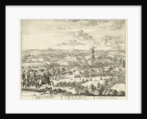 Siege of Mons in Hainaut, Belgium, 1691 by Jan Claesz ten Hoorn