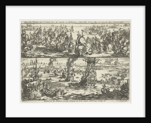 Battle of Cape La Hogue, 1692 by Jan Claesz ten Hoorn