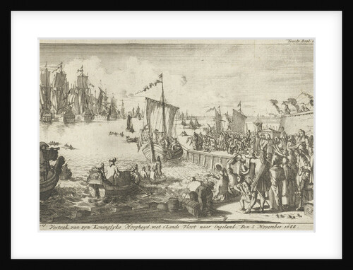 Departure of William III to England by Jan Claesz ten Hoorn